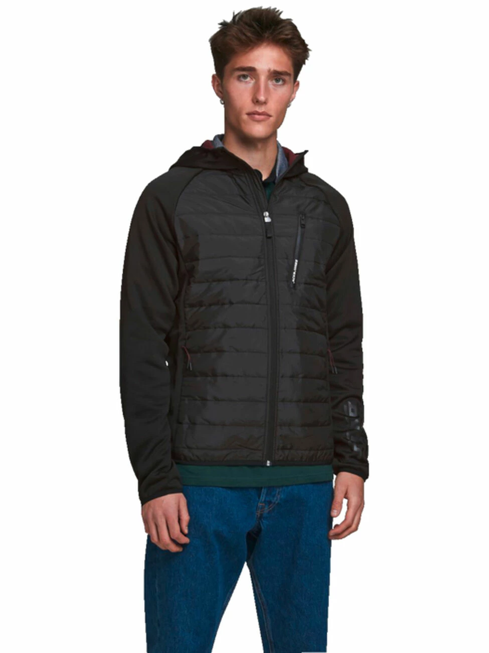 Tout neuf 🧨 Veste Homme JACK & JONES JCOTOBY TWIST HYBRID JACKET 🤩 2 Tout neuf 🧨 Veste Homme JACK & JONES JCOTOBY TWIST HYBRID JACKET 🤩 – Image 2
