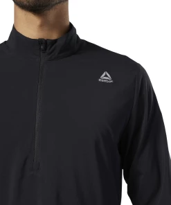 Meilleure vente ⌛ Course A Pied Homme Reebok Coupe-vent Reebok Running Essentials NOIR 🥰