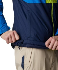 Vente flash 👍 Randonnee Pedestre Homme Columbia Veste Imperméable Columbia Timberturner BLEU 🌟