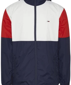 Remise 🛒 Loisirs Homme Tommy Hilfiger Coupe Vent En Nylon Recyclé - Tommy 👖 Jeans - Homme BLANC 🤩