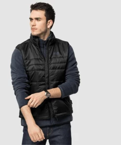 De gros 👏 Randonnee Pedestre Homme Jack Wolfskin Doudoune Sans Manche Jack Wolfskin Argon 3xl NOIR 😍