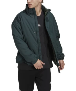 Tout neuf 🎁 Randonnee Pedestre Homme Adidas Veste Imperméable Isolée Adidas Terrex Ct Myshelter VERT ⭐