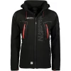 Meilleure affaire 👍 Randonnee Pedestre Homme Geographical Norway Veste Imperméable À Capuche Geographical Norway Techno NOIR 😉