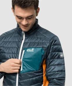 Meilleur prix 😍 Randonnee Pedestre Homme Jack Wolfskin Doudoune Jack Wolfskin Routeburn M BLEU ⌛