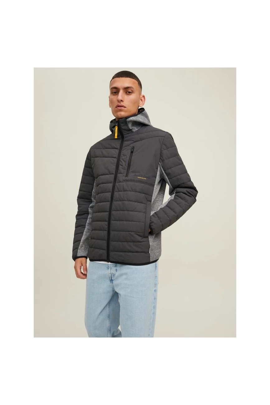 Meilleure vente 😍 Loisirs Homme Jack And Jones Doudoune Bimatière À Capuche Berg - Jack & Jones - Homme GRIS 🤩 4 Meilleure vente 😍 Loisirs Homme Jack And Jones Doudoune Bimatière À Capuche Berg - Jack & Jones - Homme GRIS 🤩 – Image 4