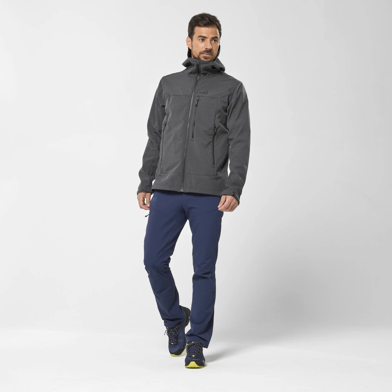 De gros 🎁 Randonnée Homme Millet Track Hoddie GRIS 🤩 1 De gros 🎁 Randonnée Homme Millet Track Hoddie GRIS 🤩