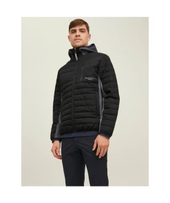 Grosses soldes 😉 Loisirs Homme Jack And Jones Doudoune Bimatière À Capuche Berg - Jack & Jones - Homme NOIR 🔥