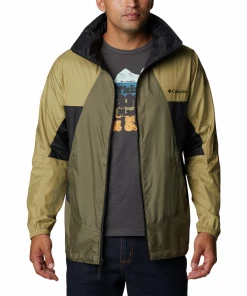 Budget 🔥 Randonnee Pedestre Homme Columbia Veste Coupe Vent Columbia Point Park VERT 🎉