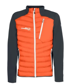 Meilleure vente ⌛ Randonnee Pedestre Homme Rock Veste Hybride Rock Experience Parker ORANGE 🌟