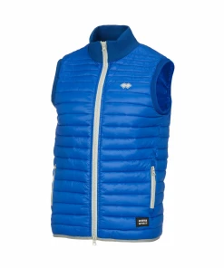 Vente flash 😍 Mode- Lifestyle Homme Errea Doudoune Sans Manches Errea Hybrid Quilted BLEU ✨