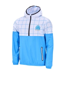 Le moins cher 🔥 Football Homme Olympique De Marseille Veste Coupe-vent Om Fan BLANC 🎁