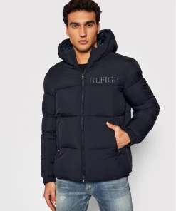 Budget ⌛ Loisirs Homme Tommy Hilfiger Doudoune À Logo Thermofixé - Tommy Hilfiger - Homme BLEU 😉