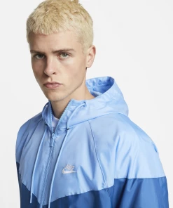 Promo 👏 Mode- Lifestyle Homme Nike Veste De Survêtement Nike Sportswear Heritage Essentials Windrunner BLEU 🥰 -THE NORTH FACE Shop f3b834dfad2c48dfadf017fdd3d3b388