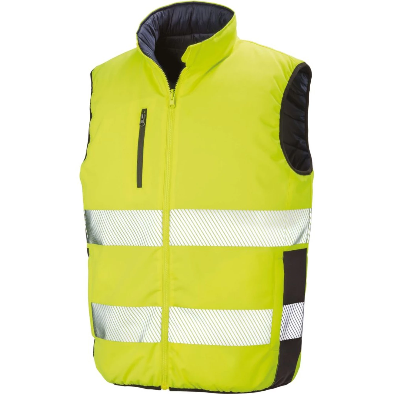 Meilleure vente 👍 Randonnee Pedestre Adulte Result Bodywarmer Haute Visibilité Result Reversible JAUNE 💯 3 Meilleure vente 👍 Randonnee Pedestre Adulte Result Bodywarmer Haute Visibilité Result Reversible JAUNE 💯 – Image 3