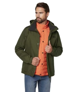 Vente flash 😍 Mode- Lifestyle Homme Helly Hansen Veste Imperméable Helly Hansen Dubliner VERT 🎁